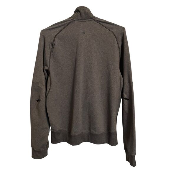 Lululemon Heather Dark Slate Men's Full Zip Training Jacket MED - Picture 4 of 6